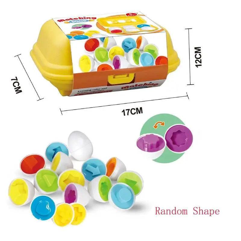  Montessori Smart Eggs In Cup Puzzle Set Six Or Twelve Pieces For Early Learning Shape Alphabet Math Toy -  ToylandEU™