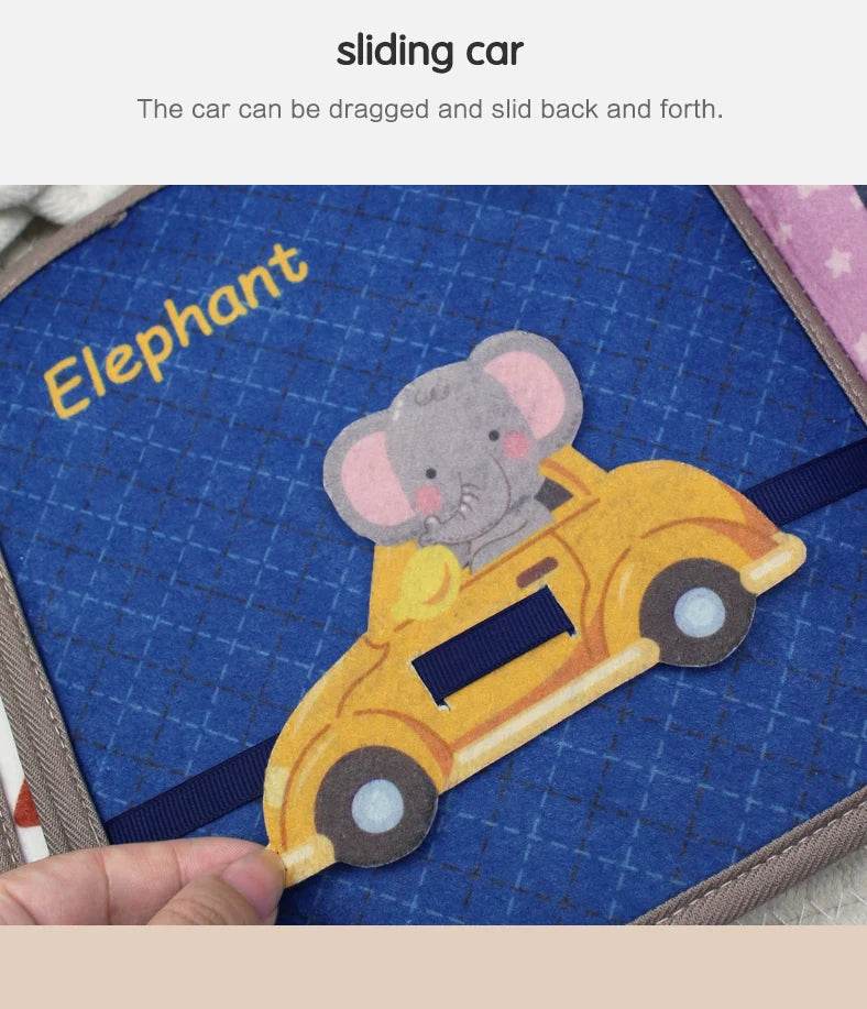 1PCS Soft Baby Book Montessori Early Education Quiet Cloth Book Learning Toys for Babies 0-6 Months and Up - ToylandEU