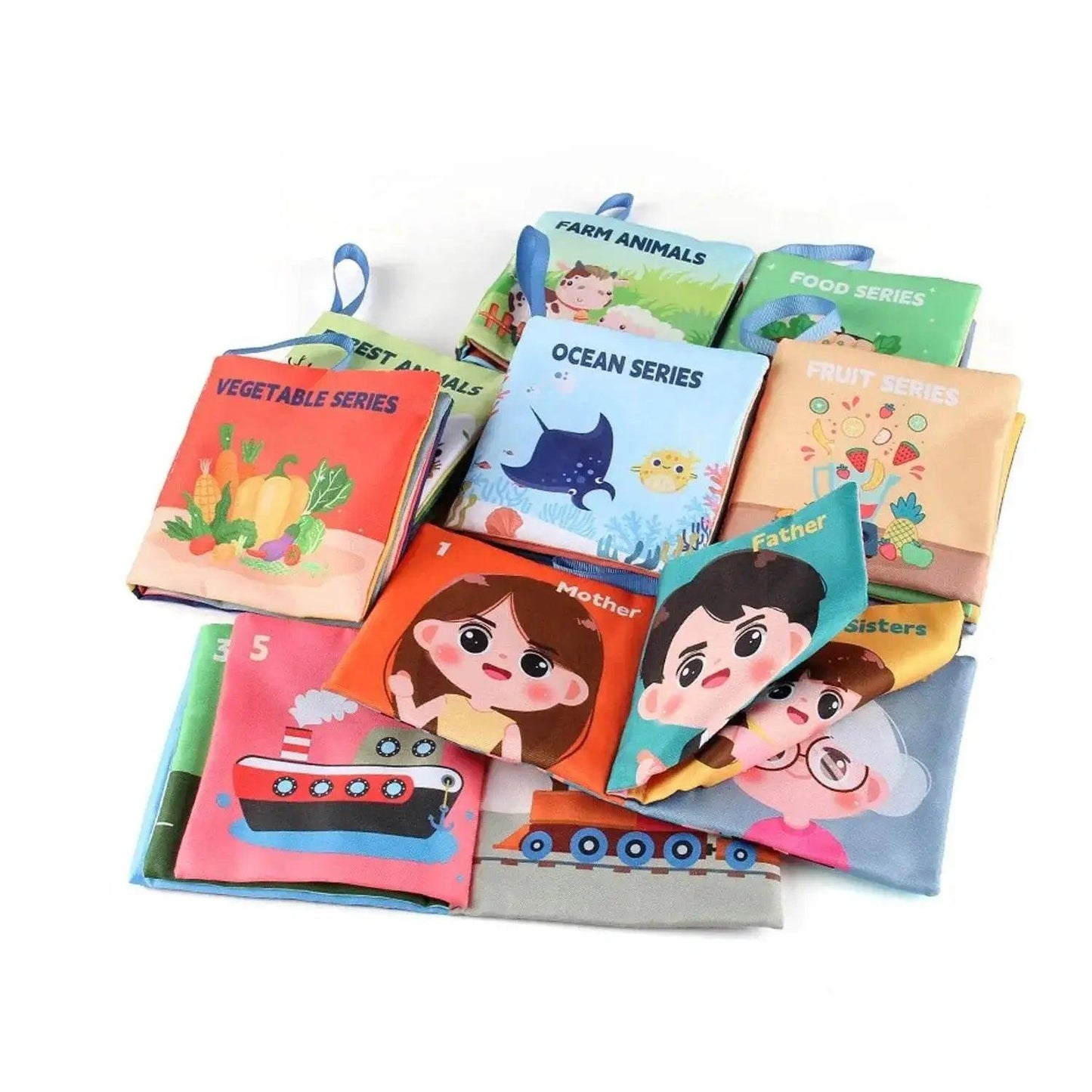  Montessori Soft Baby Cloth Book 3D Touch Feel High Contrast Sensory Toy For Kids -  ToylandEU™