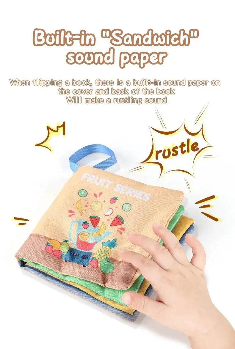  Montessori Soft Baby Cloth Book 3D Touch Feel High Contrast Sensory Toy For Kids -  ToylandEU™