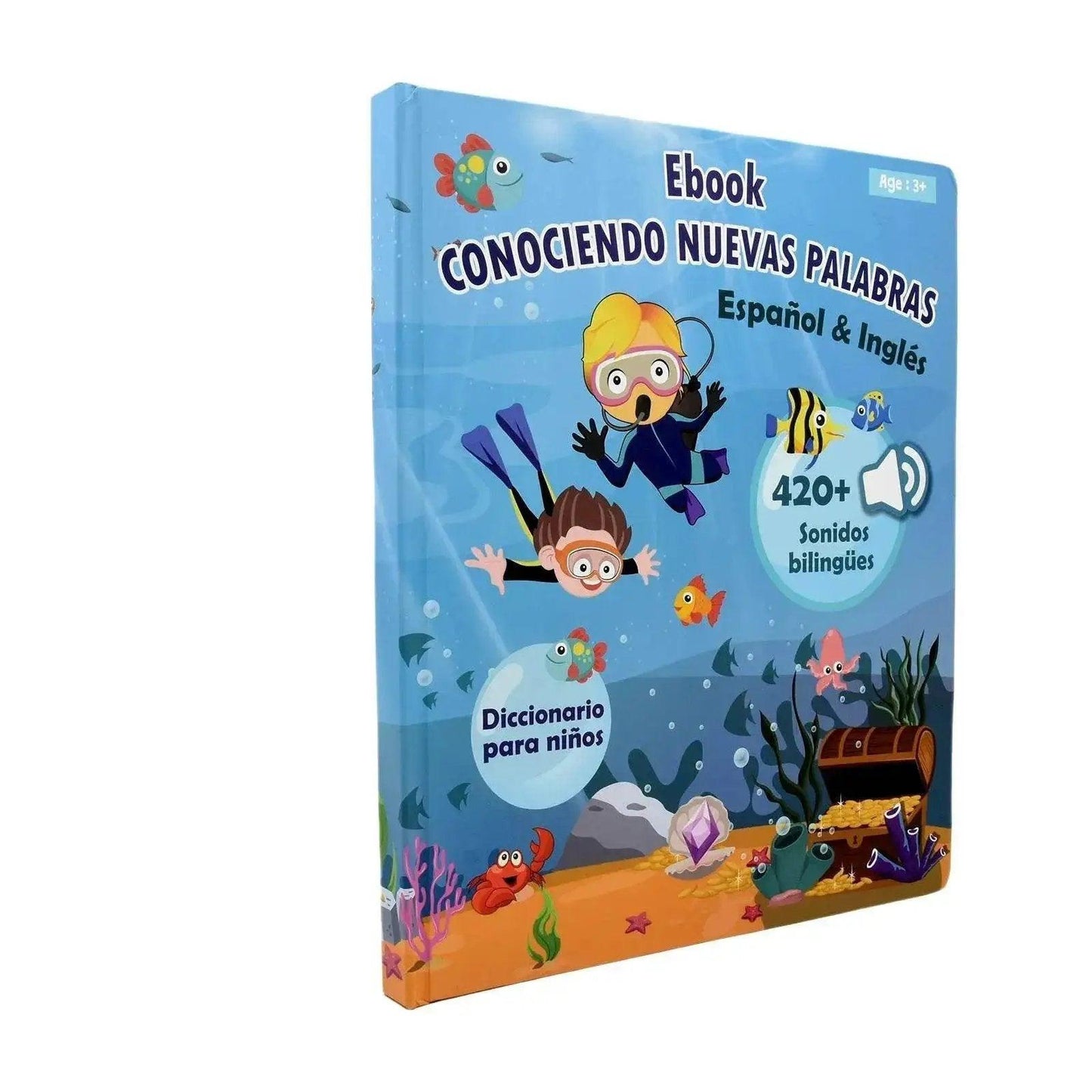  Montessori Spanish English Language Learning Machine Electronic Reading Book For Toddlers Yellow ABS Shell -  ToylandEU™