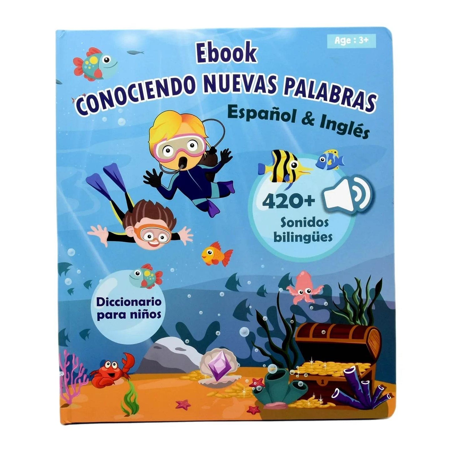 Montessori Spanish English Language Learning Machine Electronic Reading Books Toddler Baby Educational Toys Multifunction Ebook - ToylandEU