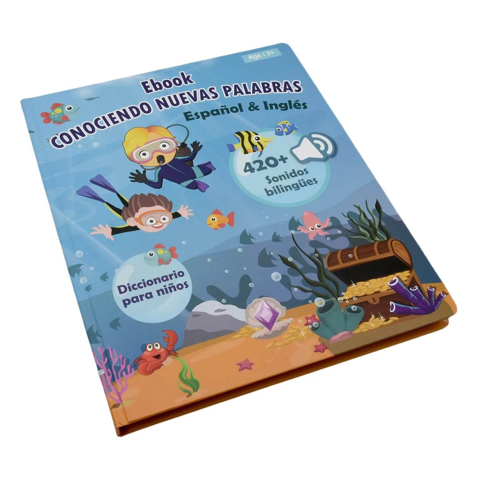 Montessori Spanish English Language Learning Machine Electronic Reading Books Toddler Baby Educational Toys Multifunction Ebook - ToylandEU