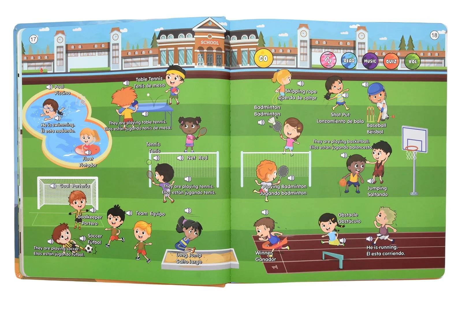 Montessori Spanish English Language Learning Machine Electronic Reading Books Toddler Baby Educational Toys Multifunction Ebook - ToylandEU