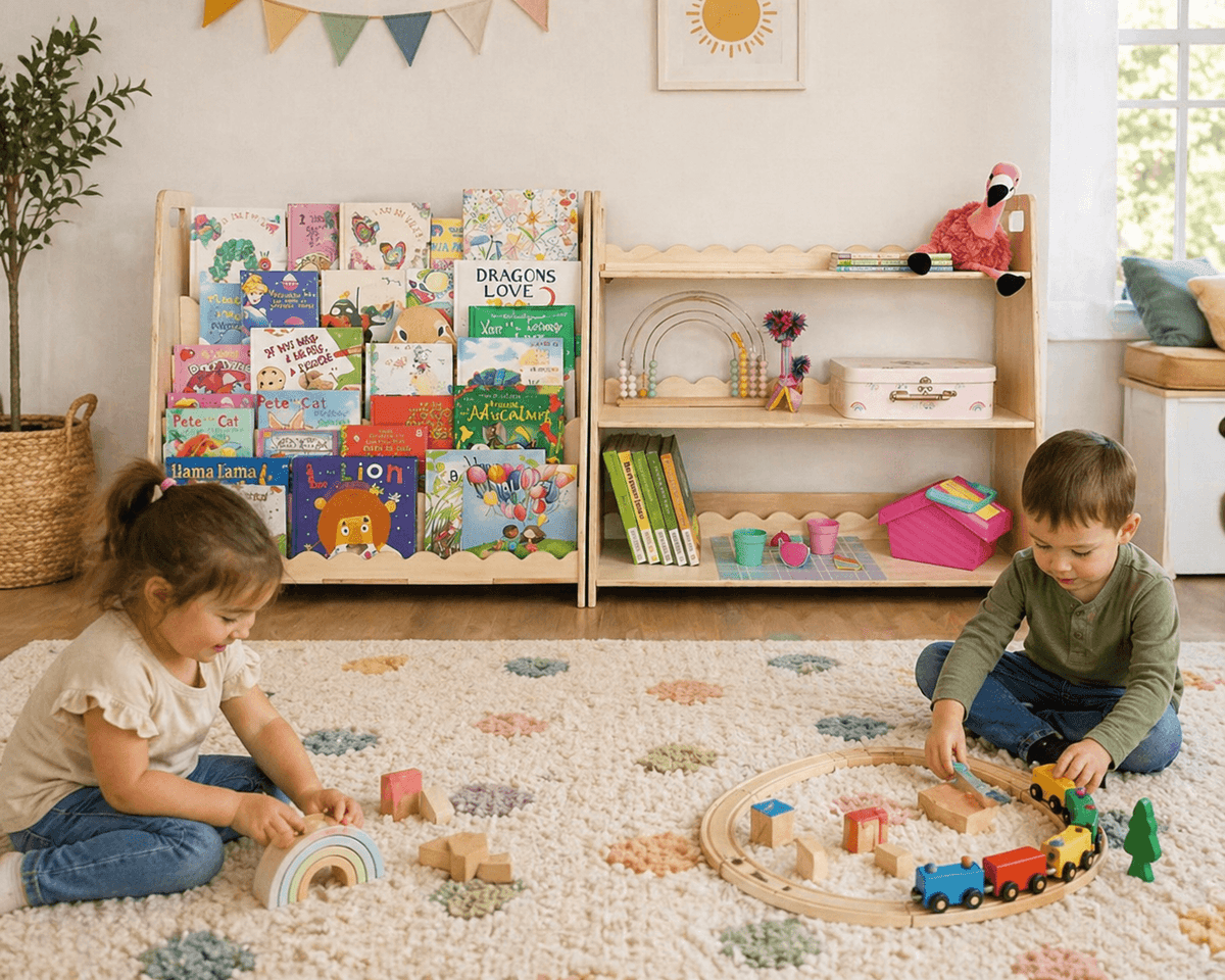 Montessori Toy Shelf | Baltic Birch Ply | Toylandeu™
