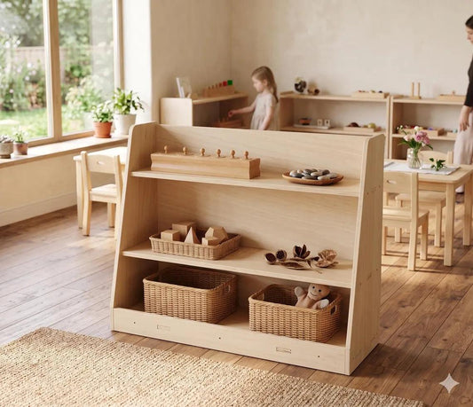 Montessori Toy Shelf | Baltic Birch | Toylandeu™