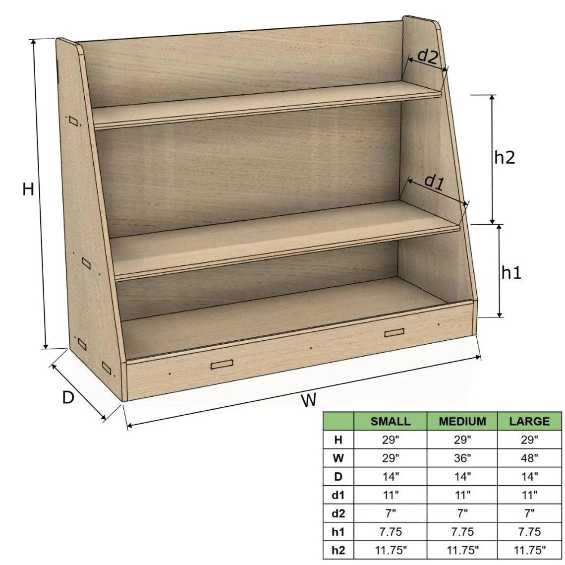 Montessori Toy Shelf | Baltic Birch | Toylandeu™