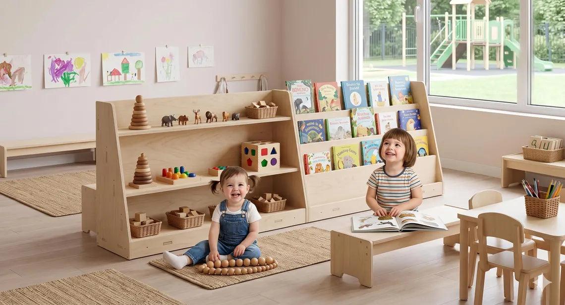 Montessori Toy Shelf | Baltic Birch | Toylandeu™