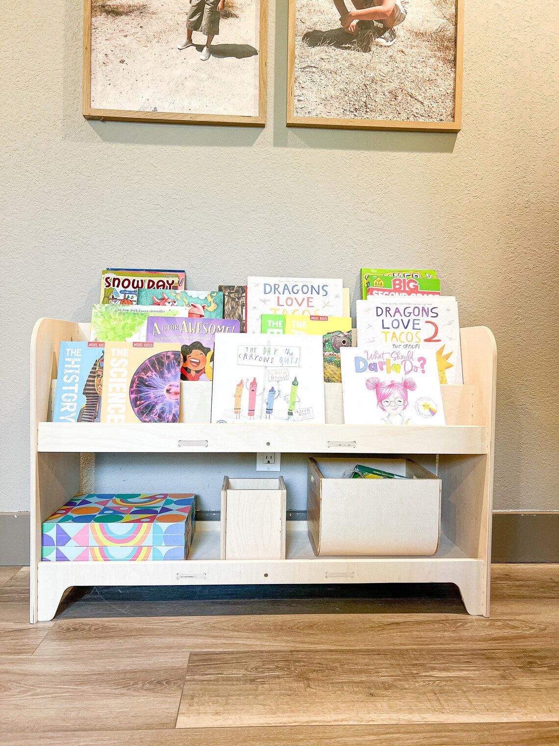 Montessori Toy Shelf | Birch 3 Shelf | Toylandeu™