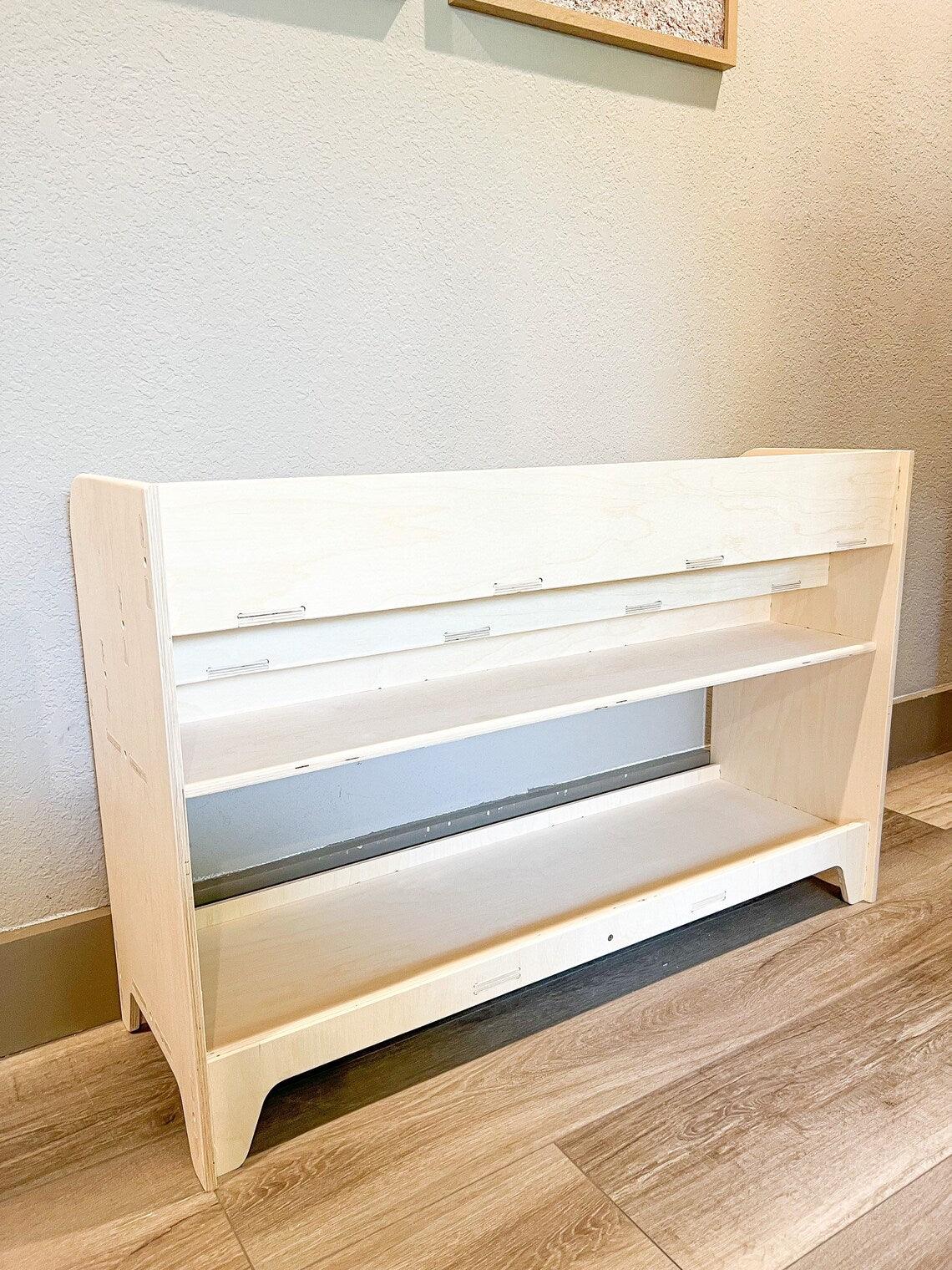 Montessori Toy Shelf | Birch 3 Shelf | Toylandeu™