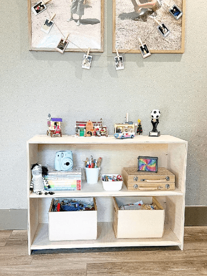 Montessori Toy Shelf | Large 2 Shelf Back | Toylandeu™