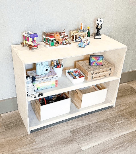 Montessori Toy Shelf | Large 2 Shelf Back | Toylandeu™