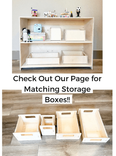 Montessori Toy Shelf | Large 2 Shelf Back | Toylandeu™