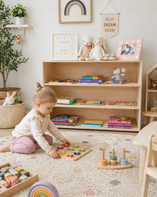  Montessori Toy Shelf Closed Back Solid Baltic Birch -  ToylandEU™