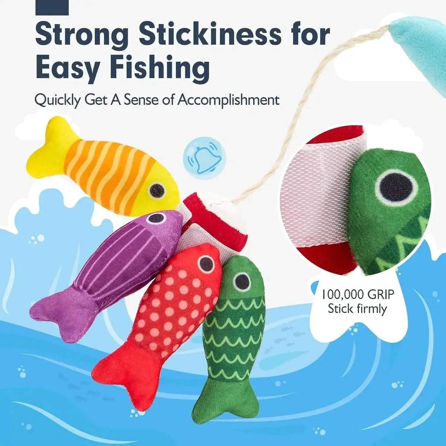  Montessori Toy for Toddlers Cloth Fishing Game Gift -  ToylandEU™
