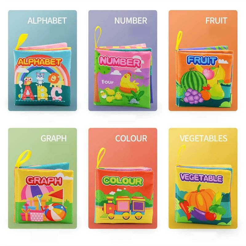 Montessori Toys Baby 0 12 24 36 Months Parent Child Interactive Early Learning Toy Alphabet Lore Puzzle Cloth Book - ToylandEU