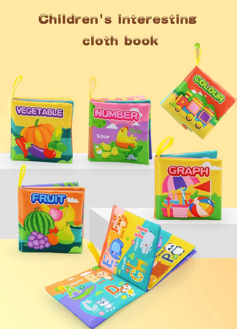 Montessori Toys Baby 0 12 24 36 Months Parent Child Interactive Early Learning Toy Alphabet Lore Puzzle Cloth Book - ToylandEU