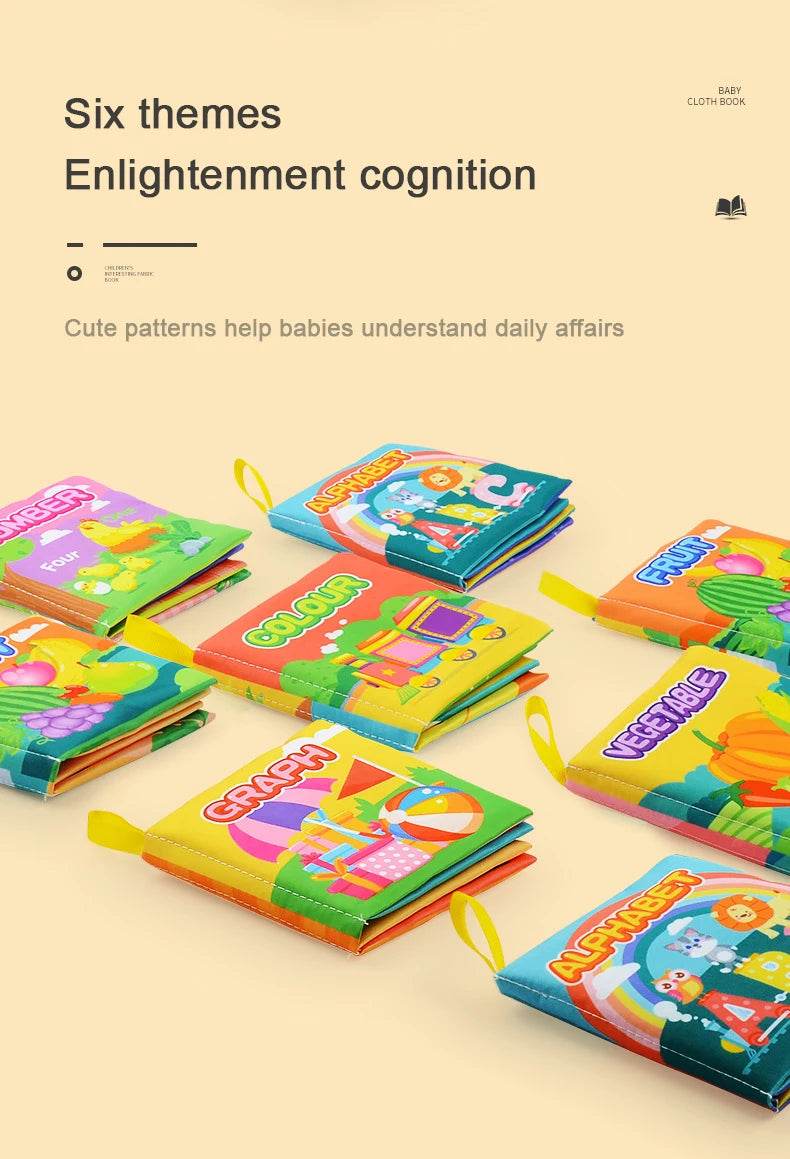 Montessori Toys Baby 0 12 24 36 Months Parent Child Interactive Early Learning Toy Alphabet Lore Puzzle Cloth Book - ToylandEU