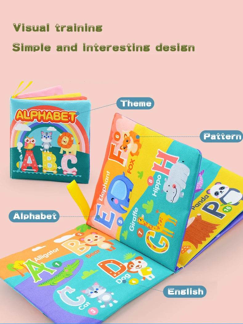 Montessori Toys Baby 0 12 24 36 Months Parent Child Interactive Early Learning Toy Alphabet Lore Puzzle Cloth Book - ToylandEU