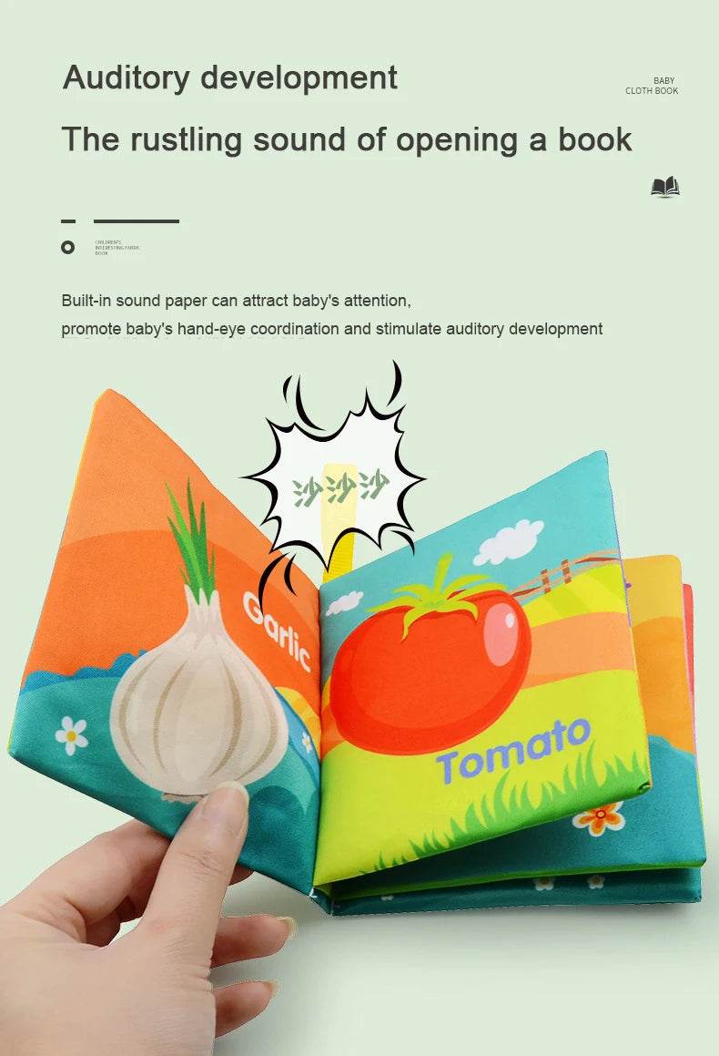 Montessori Toys Baby 0 12 24 36 Months Parent Child Interactive Early Learning Toy Alphabet Lore Puzzle Cloth Book - ToylandEU