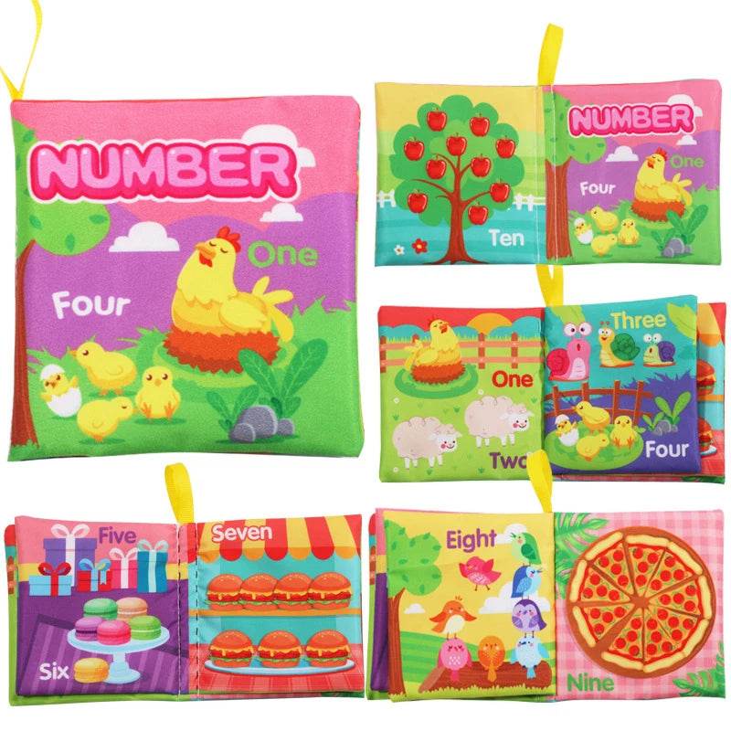 Montessori Toys Baby 0 12 24 36 Months Parent Child Interactive Early Learning Toy Alphabet Lore Puzzle Cloth Book - ToylandEU