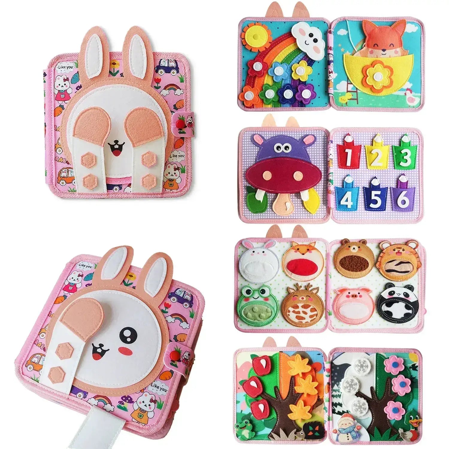 Montessori Toys For Toddlers Travel Kit Reusable Educational Activity Books - ToylandEU