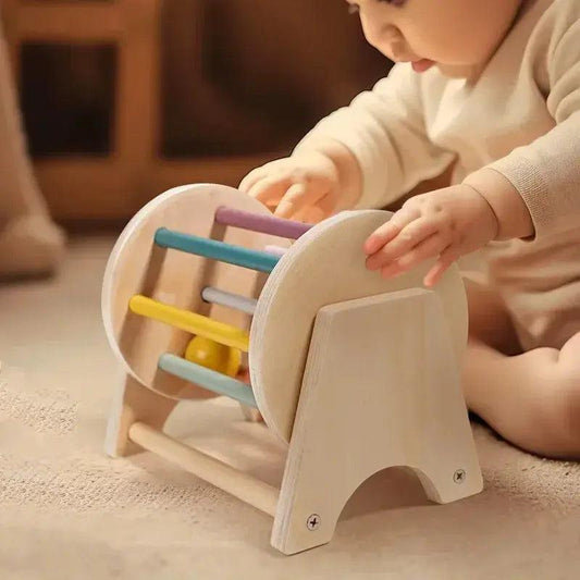  Montessori Toys Wooden Ball Drum For Color Coordination -  ToylandEU™