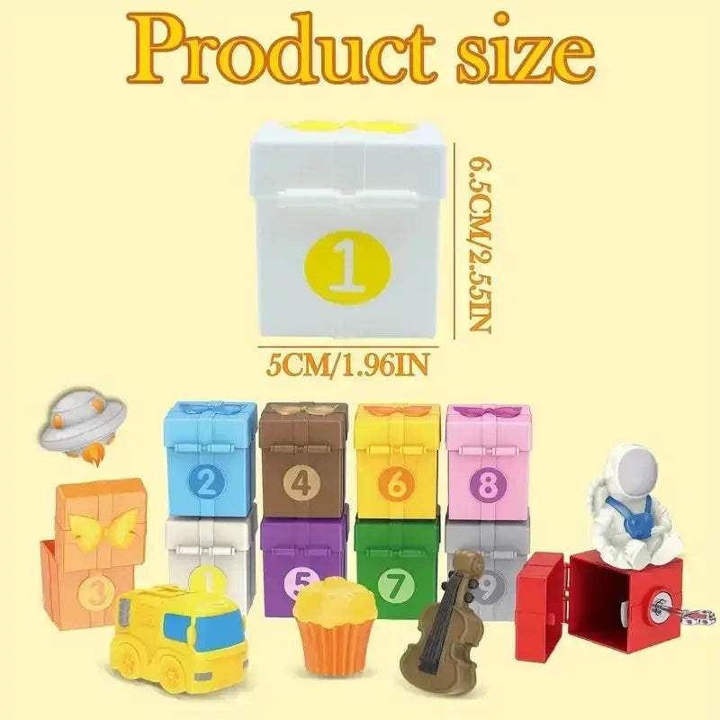 Montessori Train Set For Toddlers Counting Toys Surprise Party Gift - ToylandEU