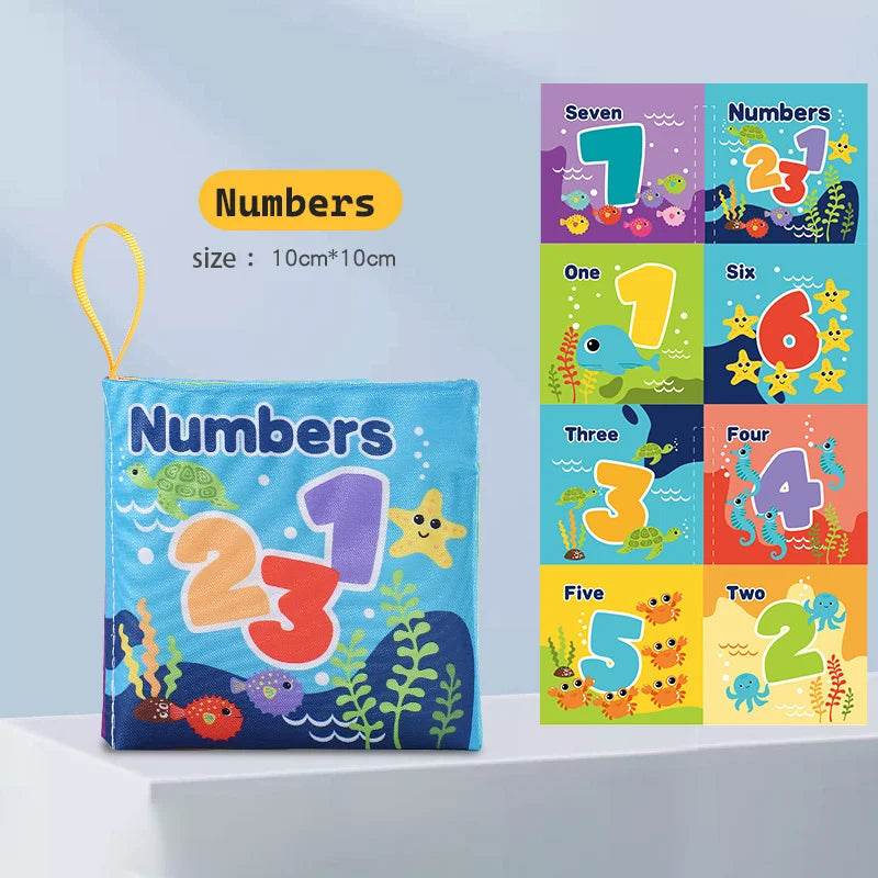 Visual Stimulus Cloth Book Montessori Early Educational Toys Kids Cartoon Toddlers Activity Fabric Books For Babies Gift - ToylandEU