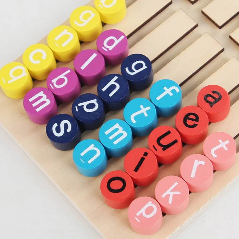 Montessori Vowels Go Position Spelling Word Letter Maze Matching Game Logical Reasoning Educational Toy - ToylandEU