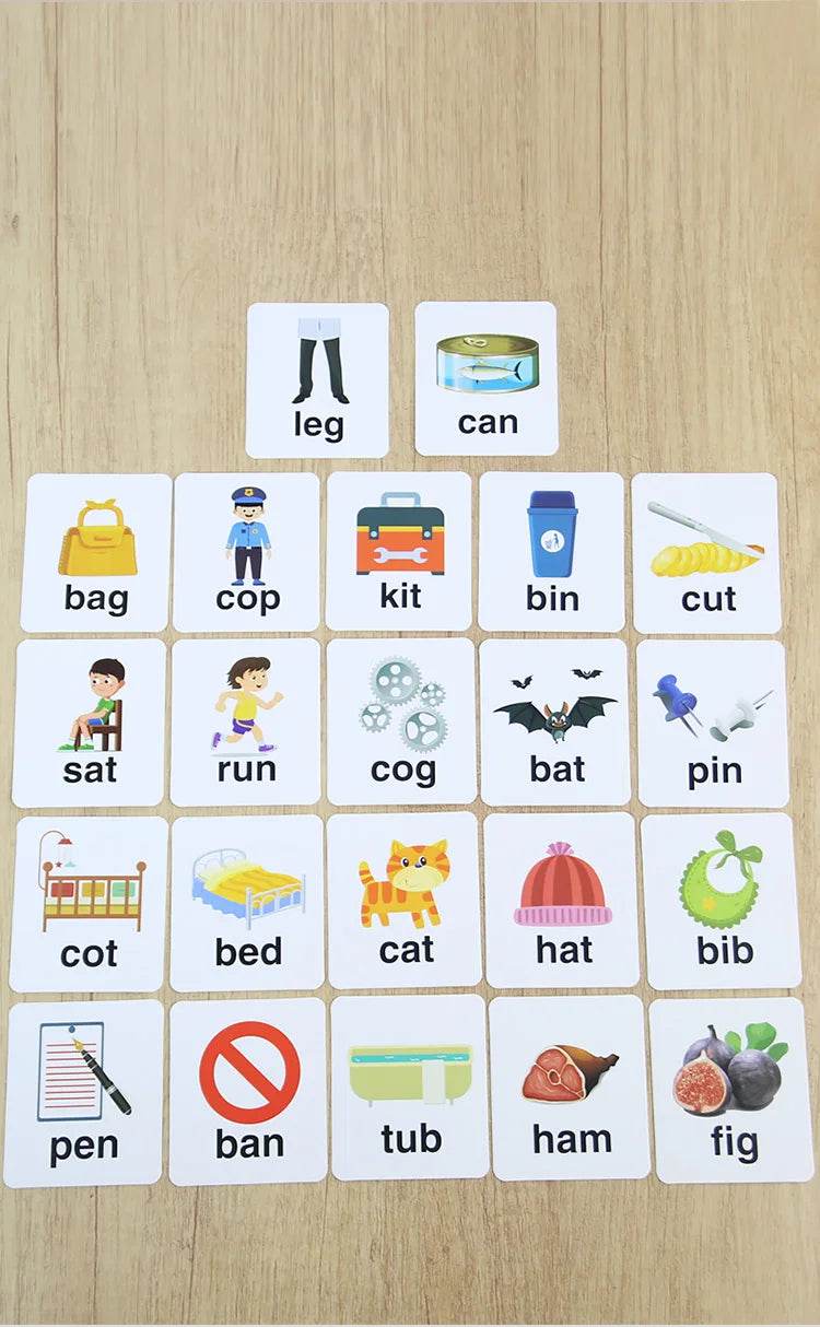 Montessori Vowels Go Position Spelling Word Letter Maze Matching Game Logical Reasoning Educational Toy - ToylandEU
