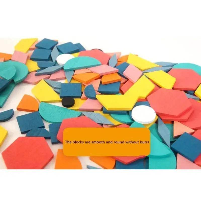 Montessori Wooden 3D Geometric Shape Puzzle Set For Early Education - ToylandEU