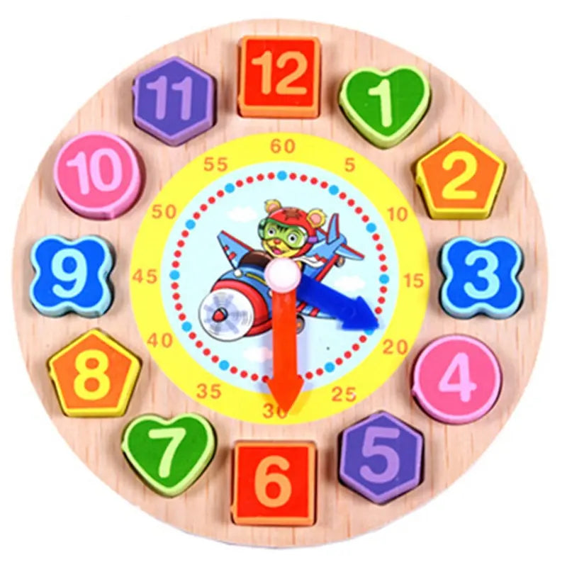 Montessori Wooden Animal Clock Puzzle Toy for Kids 3-6 Years Old Toyland EU