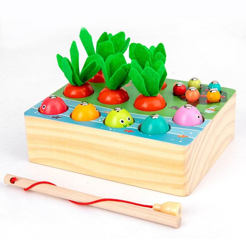 Montessori Wooden Apple Worm Toy for Engaging Early Learning Fun - ToylandEU