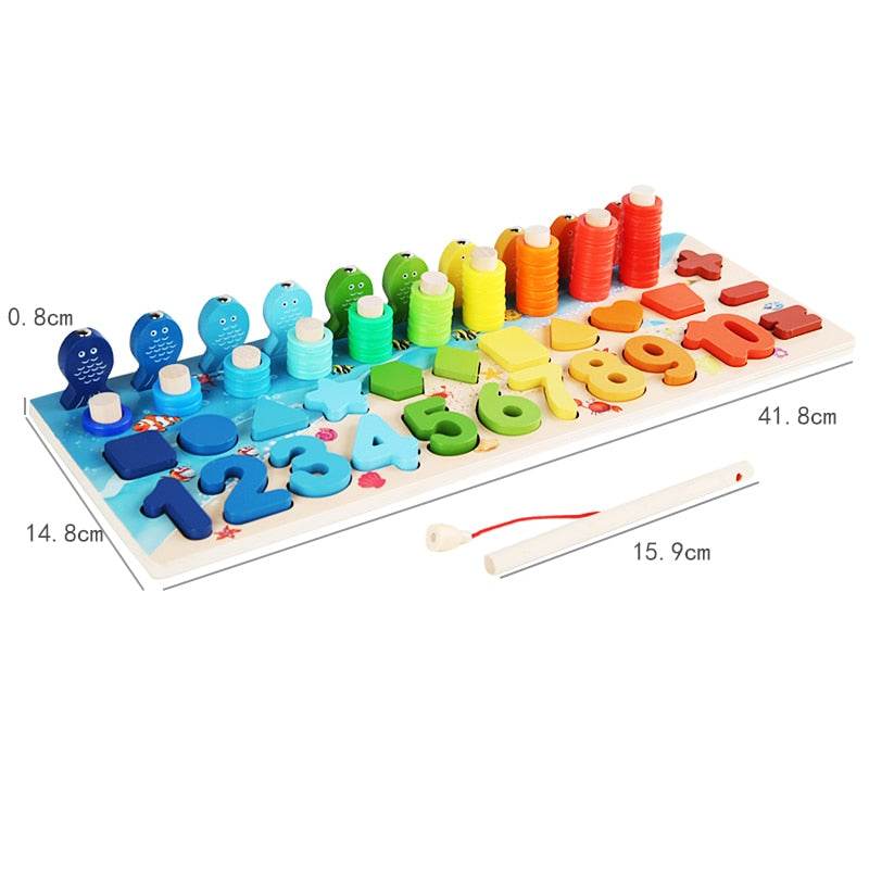 Montessori Wooden Apple Worm Toy for Engaging Early Learning Fun - ToylandEU