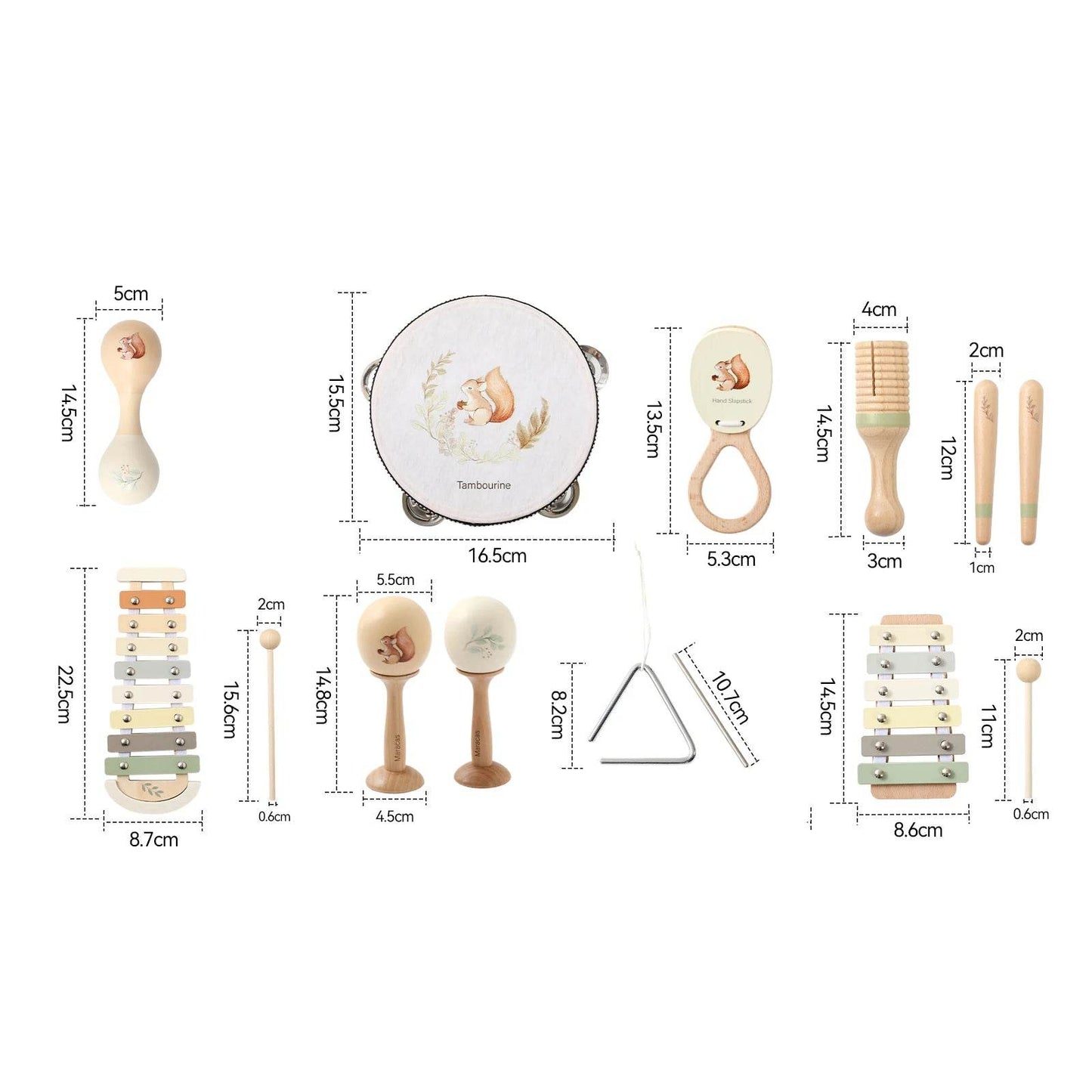 Musical Instruments Montessori Music Baby 0 12 Months Toys Drum Xylophone Kids Early Educational Wooden Instruments Baby Toys - ToylandEU