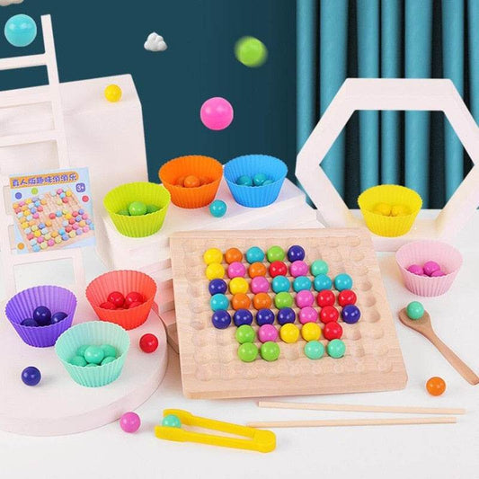 Engaging Montessori Wooden Ball Puzzle Toy for Kids Aged 3-6 Years - ToylandEU