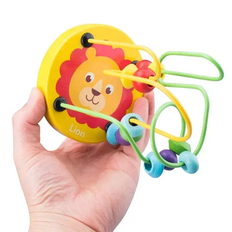 Montessori Wooden Bead Maze Toy For Toddlers Learning Math - ToylandEU
