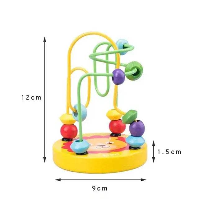 Montessori Wooden Bead Maze Toy For Toddlers Learning Math - ToylandEU