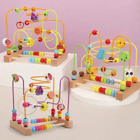  Montessori Wooden Bead Maze Toy For Toddlers Safe -  ToylandEU™