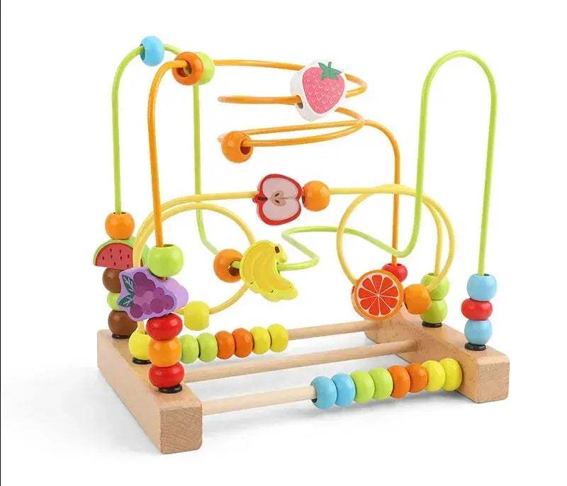 Montessori Wooden Bead Maze Toy For Toddlers Promotes Early Learning - ToylandEU