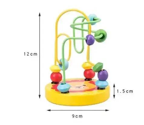Montessori Wooden Bead Maze Toy For Toddlers Promotes Early Learning - ToylandEU