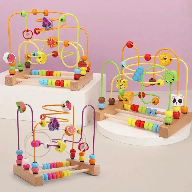  Montessori Wooden Bead Maze Toy For Toddlers Safe -  ToylandEU™