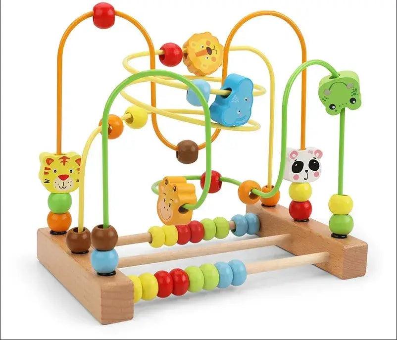  Montessori Wooden Bead Maze Toy For Toddlers Safe -  ToylandEU™