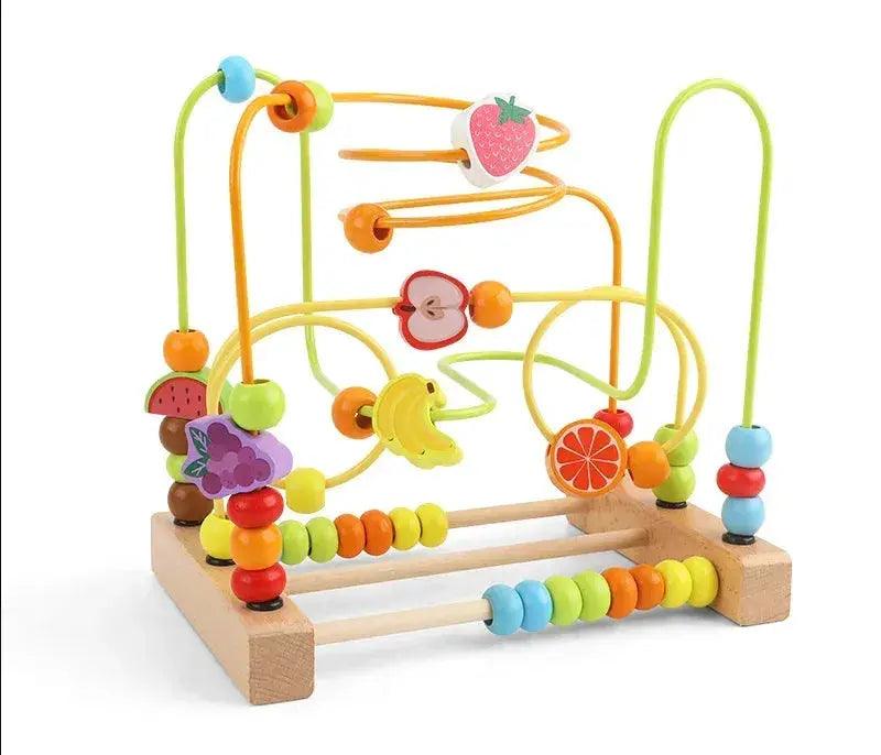  Montessori Wooden Bead Maze Toy For Toddlers Safe -  ToylandEU™