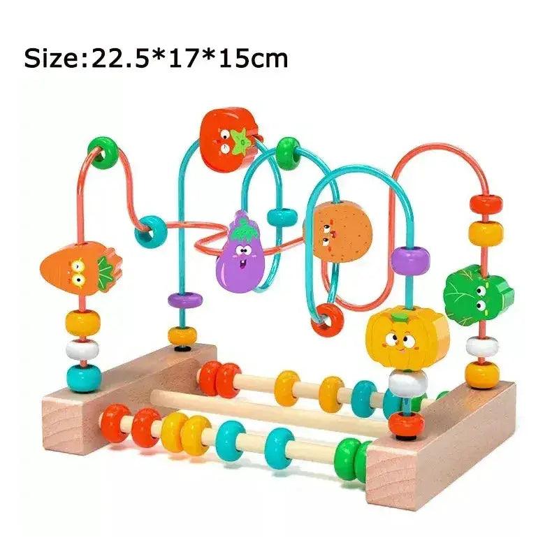  Montessori Wooden Bead Maze Toy For Toddlers Safe -  ToylandEU™