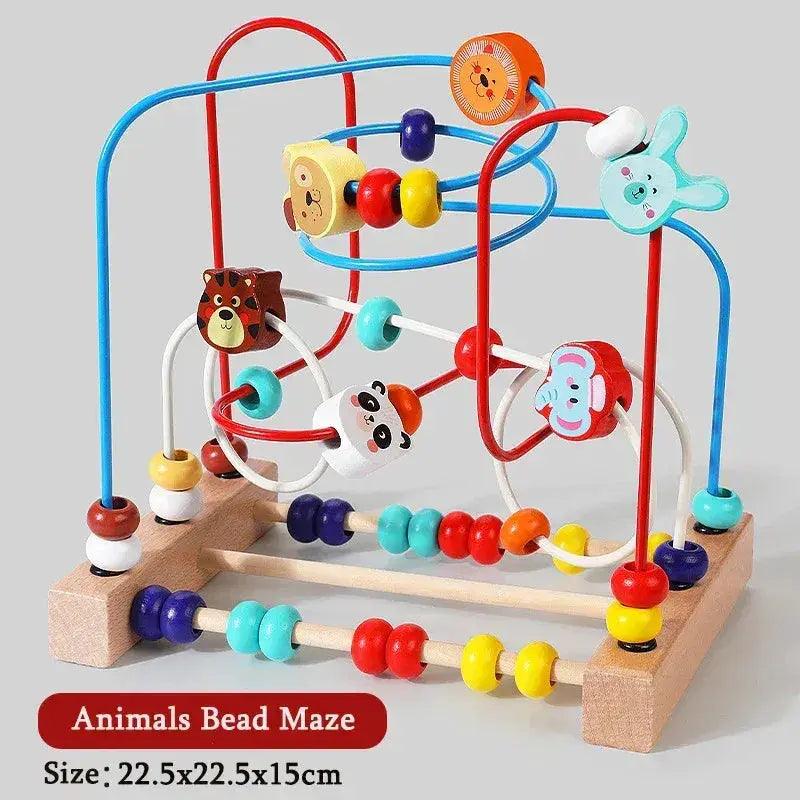  Montessori Wooden Bead Maze Toy For Toddlers Safe -  ToylandEU™