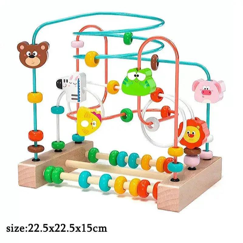 Montessori Wooden Bead Maze Toy For Toddlers Safe -  ToylandEU™