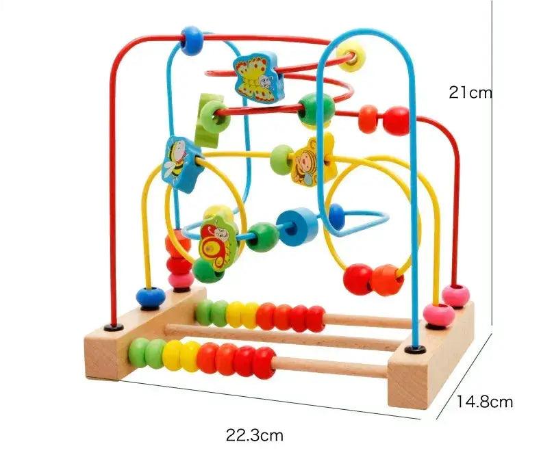  Montessori Wooden Bead Maze Toy For Toddlers Safe -  ToylandEU™