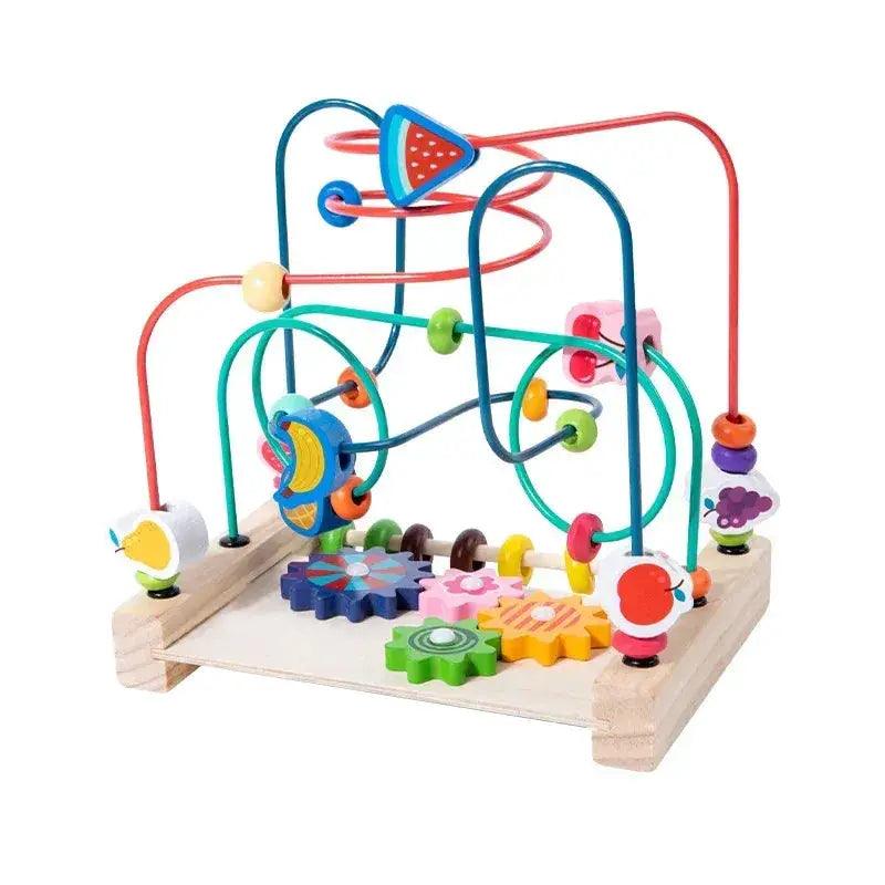  Montessori Wooden Bead Maze Toy For Toddlers Safe -  ToylandEU™